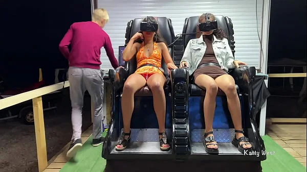 Upskirt Flashing in Public virtual reality with Katty West and Kate Rich