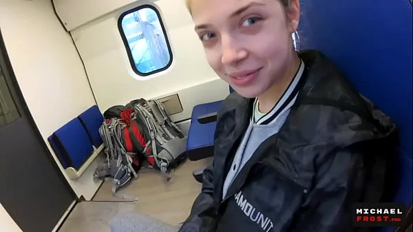 Real Public Blowjob in the Train | POV Oral CreamPie by MihaNika69 and MichaelFrost