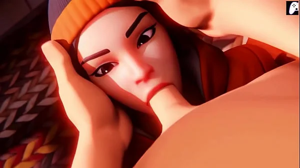 (4K) Fortnite girls suck dick and fuck hard with their firm ass to get filled with cum | Hentai 3D