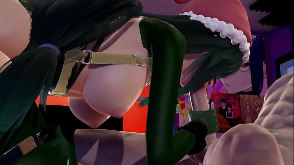 Tsuyu Asui's New Year's Eve Cosplay l 3D Hentai uncensored Boku no Hero Academia